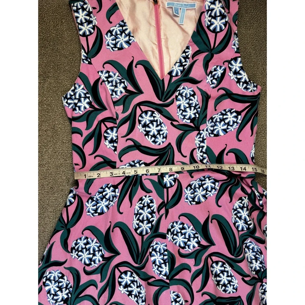 Draper James Pink Floral Fit-and-Flare Mini Dress